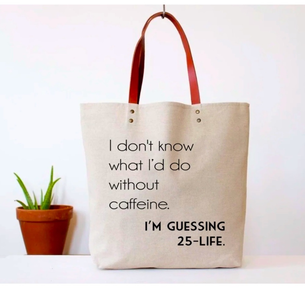 NWT funny Canvas Tote Bag
